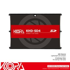 KORA Ultra-Slim Memory Card Case Holder Storage Protector fits 4SD Cards Compact