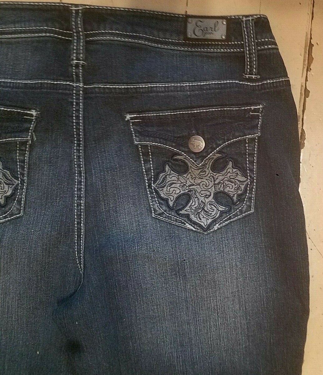 Earl Jean women's jeans size 10 bootcut actual inseam