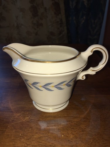 Syracuse China Old Ivory Sherwood Blue Laurel Creamer & Sugar Bowl set USA EC - Picture 2 of 10