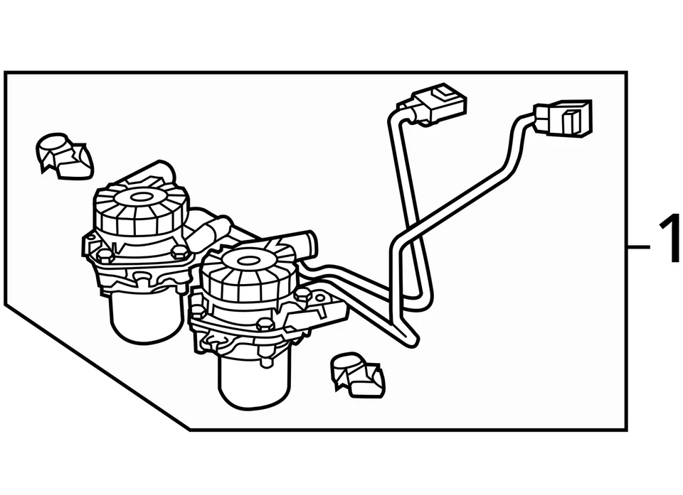 Air Injection Pump 8 Cylinder 4.6L Fits 07-13 TUNDRA 1716260 - Image 2 of 2