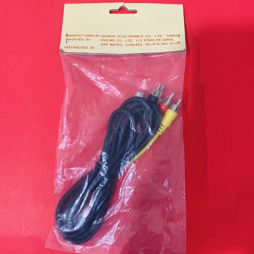 6 Dr 5 Pin Din Connector To 4 RCA Fully Shielded Cable Stereo New NOS - Image 3 of 3