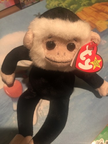 Ty Beanie Baby “Mooch the Spider Monkey” 1998 Tush Tag Multiple Errors 1999 - 第 1/6 張圖片