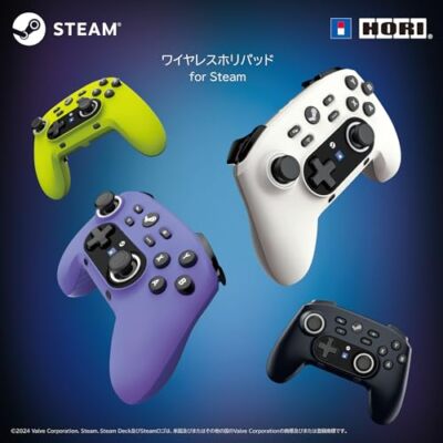 Wireless pad Controller for Steam Luminous Violet HPC-068 Blue
