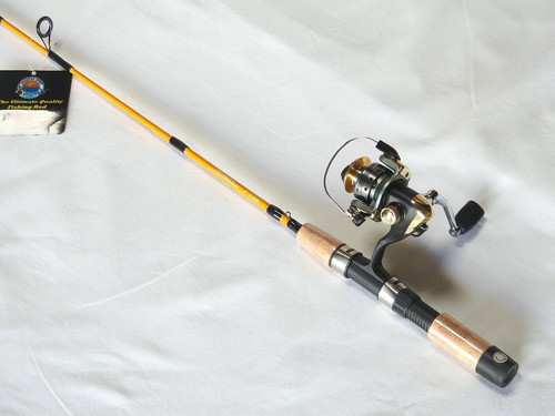 UltraLight Travel/Back Pack Spinning Rod Combo 6' 2PC/ 5 BB Reel - Picture 3 of 11