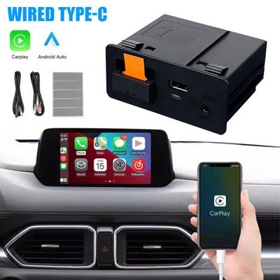 TYPE-C/USB CarPlay Android Auto HUB Retrofit USB Kit for Mazda 2 3 6 CX3 CX5 CX8