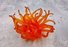 Orange/Yellow FAUX Anemone 1 FAKE Anemone approx. 5Wx2Dx5T inches 