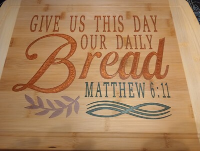 bamboo cutting board With Food Grade Epoxy Inlays. - Give Us Daily Bread 