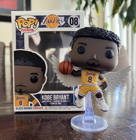 CUSTOM Funko POP! NBA Kobe Bryant #8 LA Lakers Rookie Yellow Jersey Angel  Figure