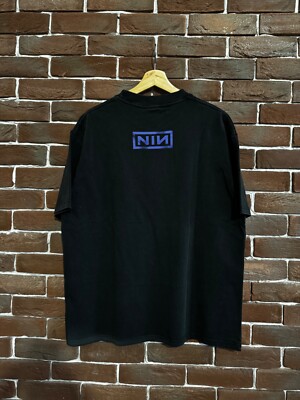 Vintage 90s Nine Inch Nails Fragile Rock Band Rare Tshirt L Black
