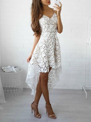 vestito in pizzo bianco