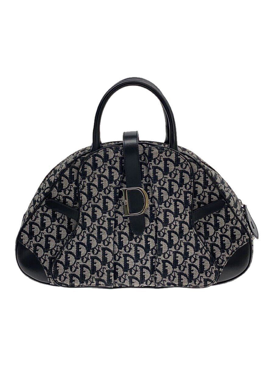Christian Dior Handbag Canvas Grey Total Pattern MA-0042 Christian Dior Handbag Canvas Grey Total Pattern MA-0042