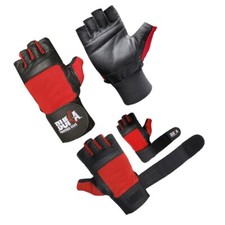 BUKA  WEIGHT LIFTING GYM GLOVES BODY BUILDING WORKOUT LEATHER NEW