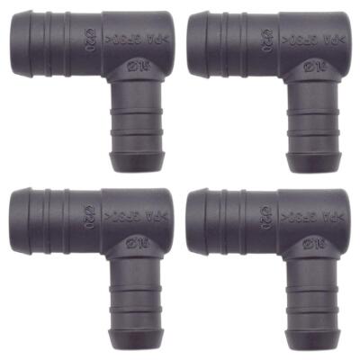 4 x YOU.S Schlauchverbindungsstück RGV Ø 16x20 mm 90° Winkel L-Form Reduzierer