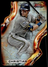 2021 Bowman's Best Heatwave Die Cut Christian Yelich Milwaukee Brewers #HW-13