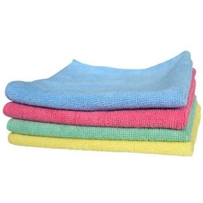 RAMON SHINE Microfibre Cloths, Professional Cleaning Cloth, Large, Red Yellow Green or Blue