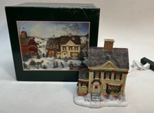 Lang Wise Toy Shop Folk Art Village Christmas Tea Shoppe Lighted First Edition