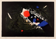 Edmondo BACCI - Avvenimento 3L - Litografia originale firmata - 1958