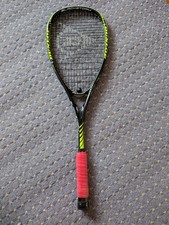 Dunlop blackstorm Squah racket - Black/Yellow - Good condition - RRP &pound;99.99