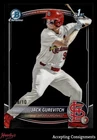 2025 Bowman Chrome Sapphire Black Refractor Jack Gurevitch 1st Rookie 08/10