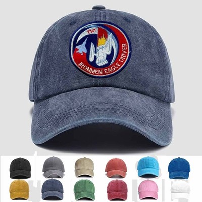 Customized Embroidered USAF 71st Fighter Squadron Ironmen Eagle Driver, Gift