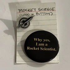 Rocket Science Games E3 CES Promo Pin And Button Rare