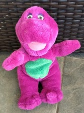 Vintage Barney The Dinosaur 12" Plush 1992 Purple Stuffed Animal Toy