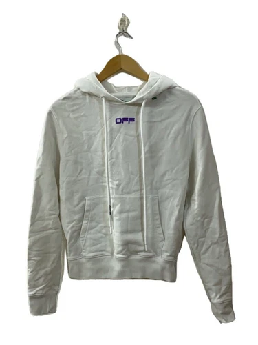 OFF WHITE Felpa con cappuccio OFFWHITE bianca XS usata