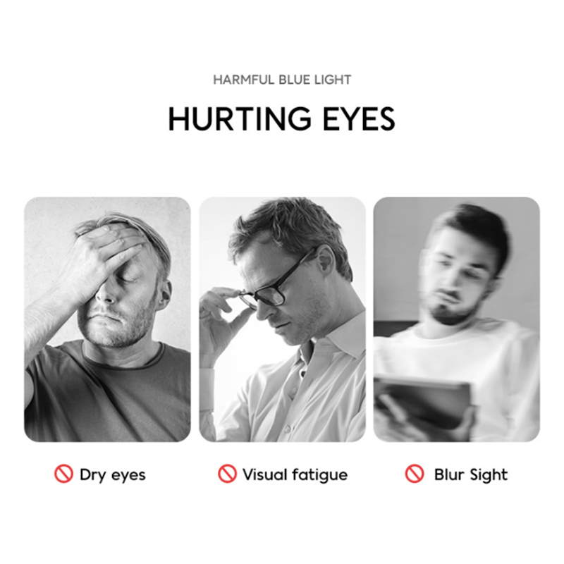 Square Clear Lens Blue Light Blocking Reading Glasses Unisex Fashion ...