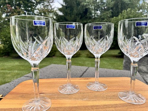 Waterford Marquis BROOKSIDE 8 5/8" Wine Water GOBLETS Glasses ~set Of 4 - Picture 3 of 8