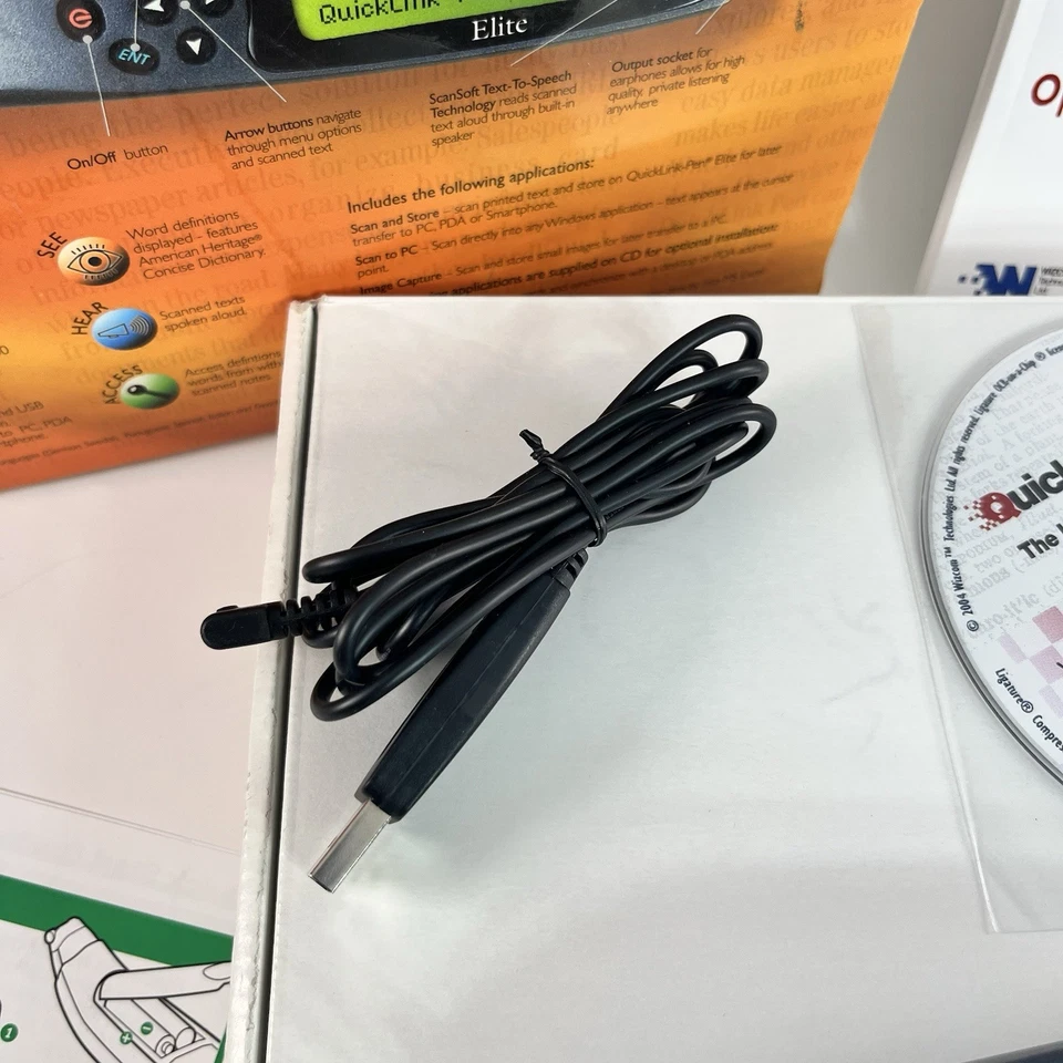 QuickLink Pen Elite Scanner – Handheld Text Capture w/ USB & Software (Tested) - Image 4 of 4