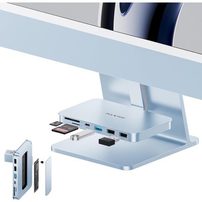 iMac Accessories for 24 inch 2021/2023/2024 - USB C Hub with SSD Enclosure