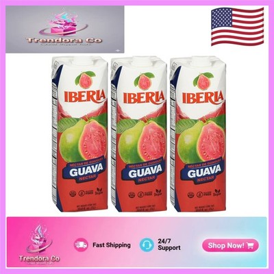 Versatile Guava Nectar (33.8 fl oz) Pack of 3 - Healthy, No High Fructose Syrup
