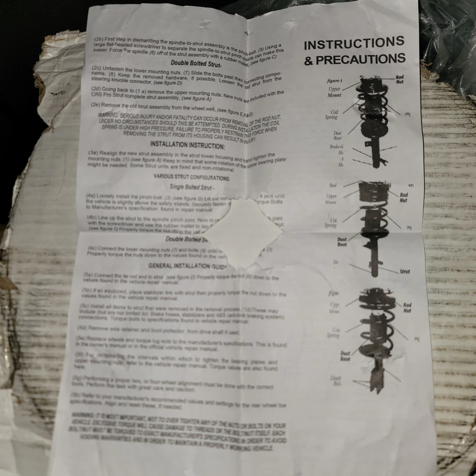 Montaje de resorte ECCPP puntales completos para Ford Taurus 1996-2007 Foto 3 de 4