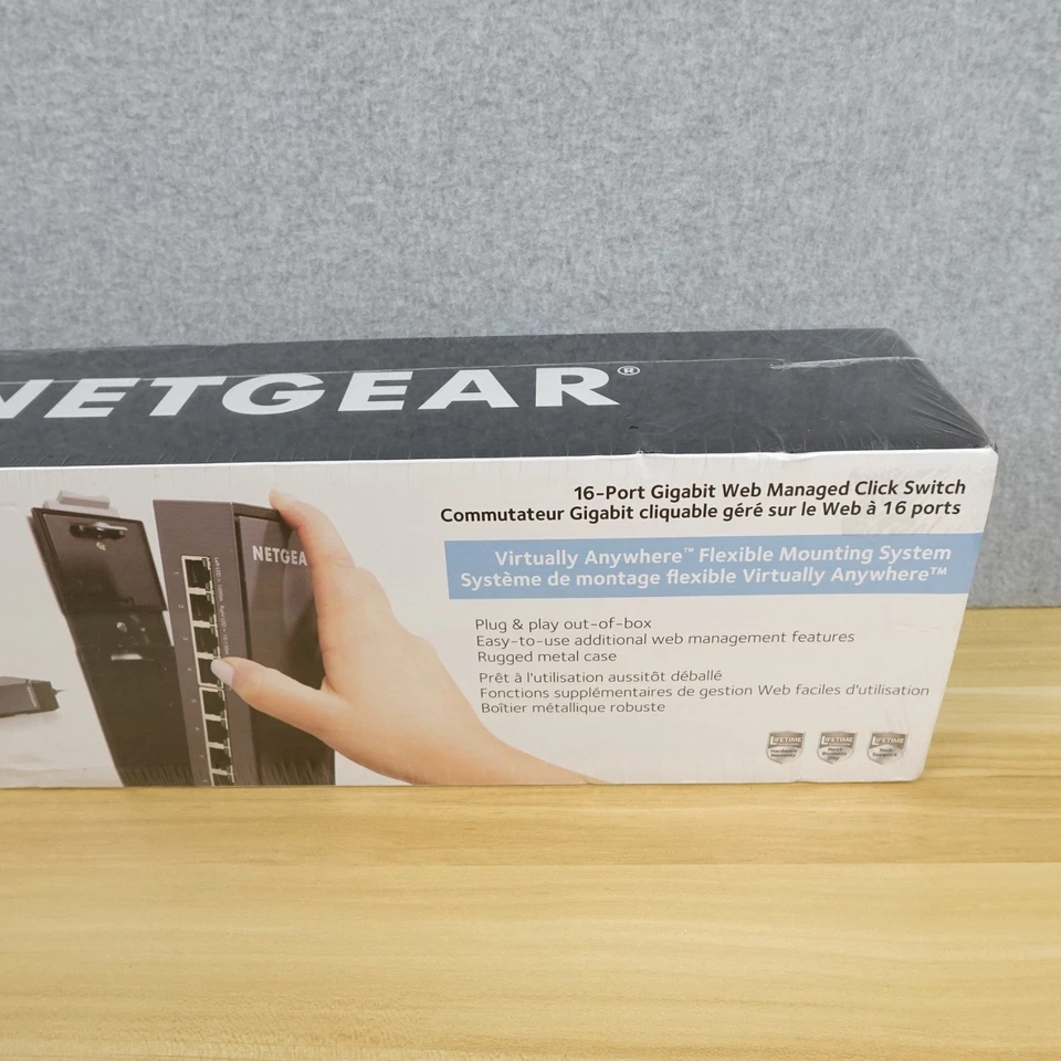Netgear ProSafe GSS116E Ethernet Switch 16x Gigabit Ports, Web Managed New - Image 3 of 4