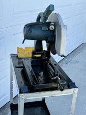 Bosch 3814 14-Inch Abrasive Cut-Off Machine Mounted on Util. Cart, With 8 Wheels