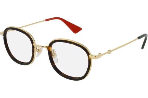 Gucci GG0111O 002 Havana & G Brille Frames Glasses Eyeglasses Rx 47 23 145