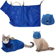 Cat Muzzle And Bathing Bag Set For Easy Grooming And Safety Large Size