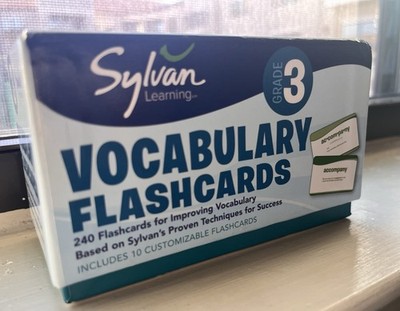 Sylvan Learning Vocabulary Flashcards For 3rd Grade - 240 Flashcards Not Sealed