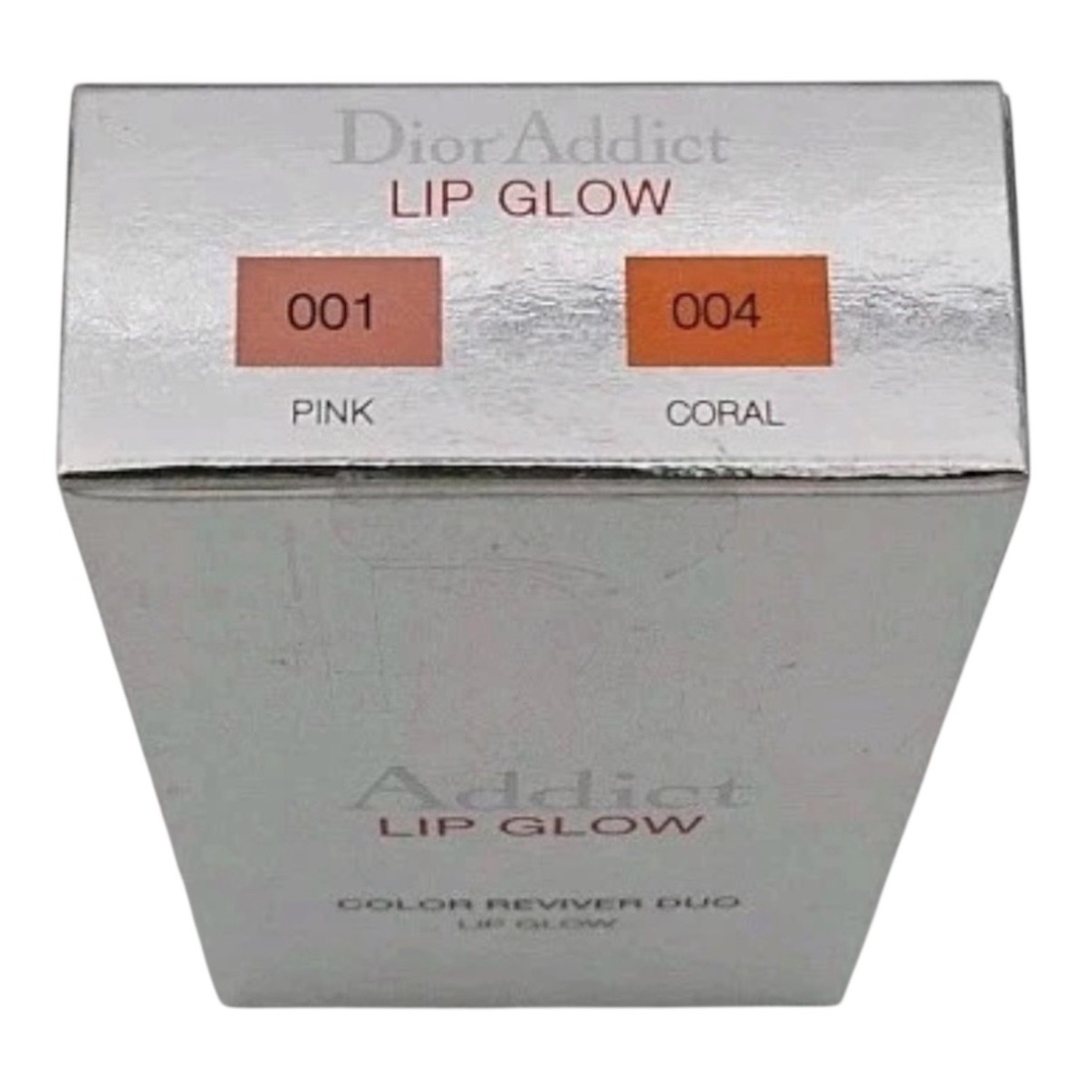 Dior Addict Lip Glow Reviver Duo 001 Pink 004 Coral Lipstick Gloss