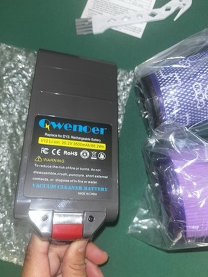 Qwenoer 3500mAh 25.2V Battery For DYSON V12 -Li-ion  Vacuum Cleaner