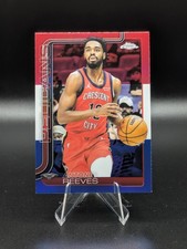 2025-26 Topps Chrome #108 Antonio Reeves Red White and Blue Refractor