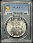 1886 Morgan Silver Dollar PCGS MS-64