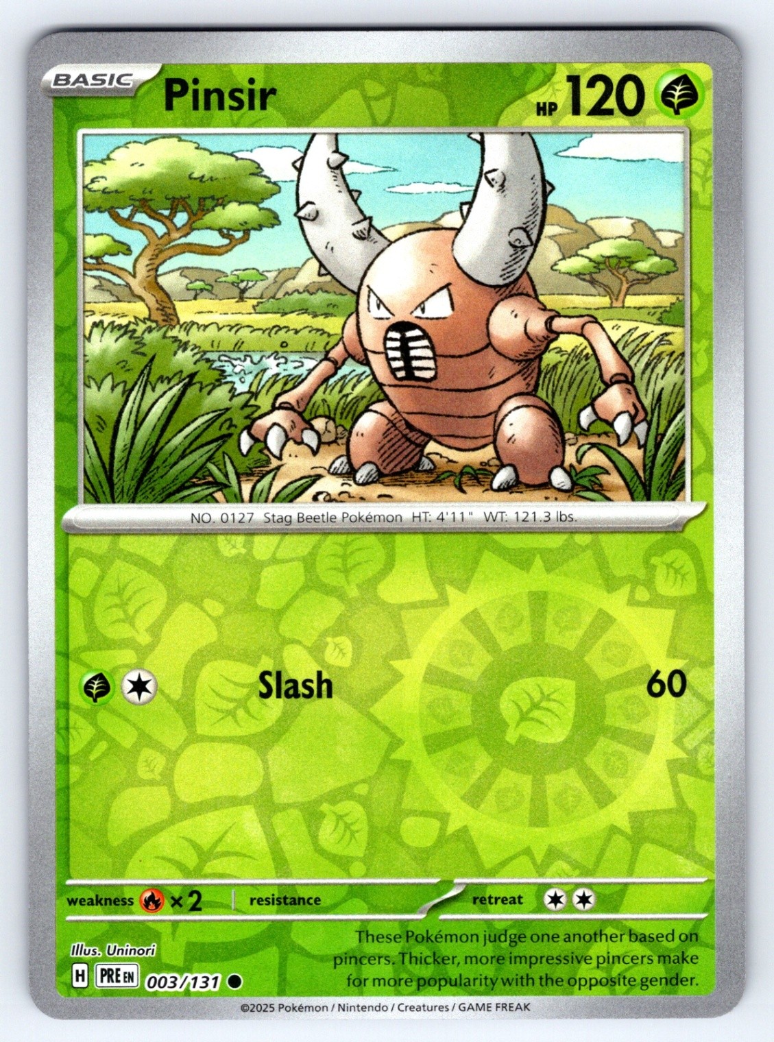 Pinsir Common SV: Prismatic Evolutions 003/131 NM
