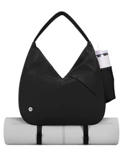 Large Gym Bag for Women Sports Duffel Bag with Hidden Yoga Mat Holder & Shoe ...