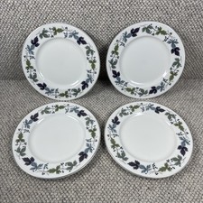 Royal Doulton Burgundy 4 X Side Plates 16.5cm