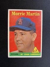 1958 Topps #53b Morrie Martin Name in Yellow Letters - EX-MT