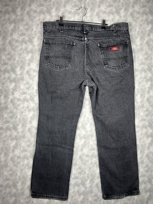 Vintage Dickies Jeans Size 38x29 Washed Black