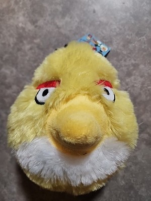 Angry Birds Yellow Bird Plush No Sound 2010 5 Inch 