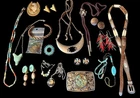 Vintage SW & NATIVE AMERICAN Costume Jewelry Lot of 20 Pieces