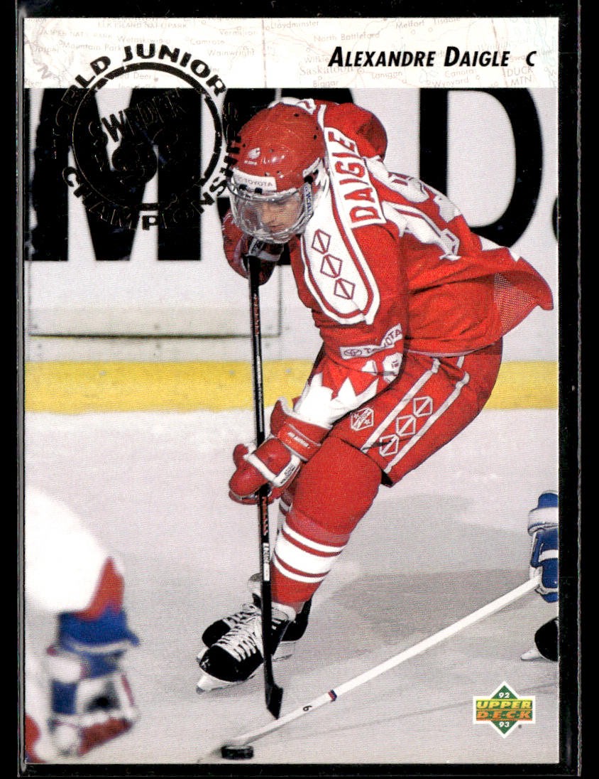 1992-93 Upper Deck #587 Alexandre Daigle RC Rookie Hockey Card 0302D